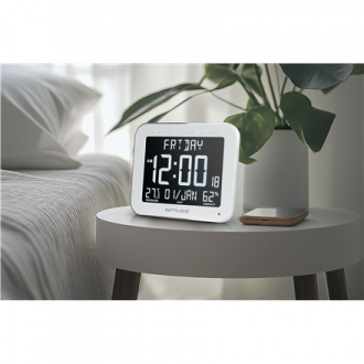 Muse | Wall Clock with Alarm Function | M-090 WMC | White Muse | Wall Clock with Alarm Function | M-090 WMC | White