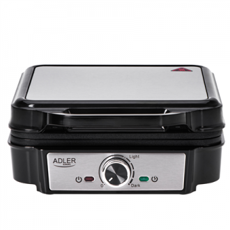 Adler Waffle Maker | AD 3083 | 1800 W | Number of pastry 4 | Belgium | Silver/Black Adler Waffle Maker | AD 3083 | 1800 W | Number of pastry 4 | Belgium | Silver/Black