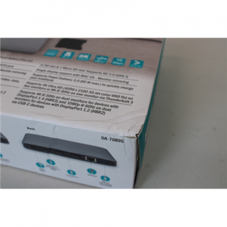 SALE OUT. | Digitus | Thunderbolt 3 Dockingstation 8K, USB Type-C | Ethernet LAN | Warranty 24 month(s) | DAMAGED PACKAGING, UNP SALE OUT. | Digitus | Thunderbolt 3 Dockingstation 8K, USB Type-C | Ethernet LAN | Warranty 24 month(s) | DAMAGED PACKAGING, UNP