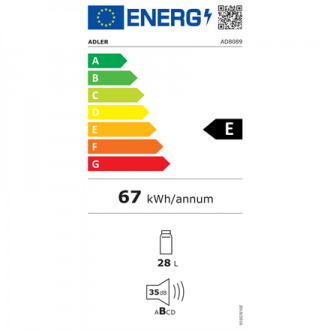Adler | Thermoelecric Cooler | AD 8089 | Energy efficiency class E | Free standing | Larder | Black Adler | Thermoelecric Cooler | AD 8089 | Energy efficiency class E | Free standing | Larder | Black