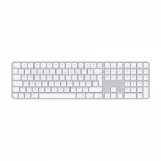 Apple Magic Keyboard with Touch ID and Numeric Keypad | Keyboard | Wireless | English | White Apple Magic Keyboard with Touch ID and Numeric Keypad | Keyboard | Wireless | English | White
