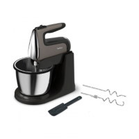 TEFAL | Hand Mixer | Powermix Silence HT654E38 | Hand Mixer | 600 W | Number of speeds 5 | Turbo mode | Dark grey TEFAL | Hand Mixer | Powermix Silence HT654E38 | Hand Mixer | 600 W | Number of speeds 5 | Turbo mode | Dark grey