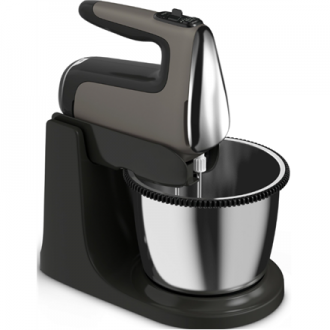 TEFAL | Hand Mixer | Powermix Silence HT654E38 | Hand Mixer | 600 W | Number of speeds 5 | Turbo mode | Dark grey TEFAL | Hand Mixer | Powermix Silence HT654E38 | Hand Mixer | 600 W | Number of speeds 5 | Turbo mode | Dark grey