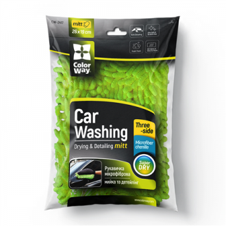 ColorWay | CW-2417 | Microfiber car wash and polish glove, double-sided ColorWay | CW-2417 | Microfiber car wash and polish glove, double-sided