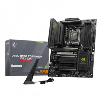 MSI MAG B850 TOMAHAWK MAX WIFI | Processor family AMD | Processor socket AM5 | DDR5 | Supported hard disk drive interfaces SATA, MSI MAG B850 TOMAHAWK MAX WIFI | Processor family AMD | Processor socket AM5 | DDR5 | Supported hard disk drive interfaces SATA,