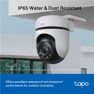 TP-LINK | Pan/Tilt Security Wi-Fi Camera | Tapo C510W | Dome | 3 MP | 3.9mm | IP65 | H.264 | MicroSD, up to 512 GB TP-LINK | Pan/Tilt Security Wi-Fi Camera | Tapo C510W | Dome | 3 MP | 3.9mm | IP65 | H.264 | MicroSD, up to 512 GB
