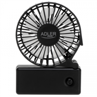 Adler Foldable Mini Fan | AD 7336 | Desk Fan | Diameter 6.5 cm | Number of speeds 1 | Black
