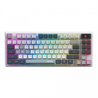 MSI FORGE GK600 TKL WIRELESS SKY | Gaming Keyboard | Wireless | Bluetooth | US | Mechanical Linear MSI FORGE GK600 TKL WIRELESS SKY | Gaming Keyboard | Wireless | Bluetooth | US | Mechanical Linear