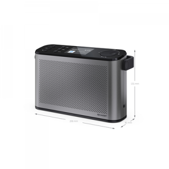 Sharp OSAKA Stereo Portable Digital Radio | DR-P540(GY) | USB port | Bluetooth | FM radio | Wireless connection Sharp OSAKA Stereo Portable Digital Radio | DR-P540(GY) | USB port | Bluetooth | FM radio | Wireless connection