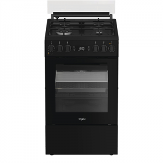 Whirlpool Cooker | W5G8LMSWTB | Hob type Gas | Oven type Electric | Black | Width 50 cm | Depth 60 cm | 60 L Whirlpool Cooker | W5G8LMSWTB | Hob type Gas | Oven type Electric | Black | Width 50 cm | Depth 60 cm | 60 L