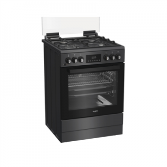 Whirlpool Cooker | W6G8LSSAWTA | Hob type Gas | Oven type Electric | Anthracite | Width 60 cm | Depth 60 cm | 72 L Whirlpool Cooker | W6G8LSSAWTA | Hob type Gas | Oven type Electric | Anthracite | Width 60 cm | Depth 60 cm | 72 L