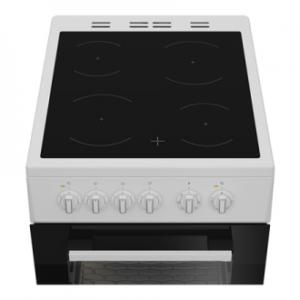 INDESIT Cooker | I5V8PMW | Hob type Ceramic | Oven type Electric | White | Width 50 cm | Depth 60 cm | 55 L INDESIT Cooker | I5V8PMW | Hob type Ceramic | Oven type Electric | White | Width 50 cm | Depth 60 cm | 55 L