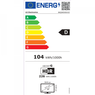 LG TV | 86QNED85A3C | 86 | Smart TV | webOS 25 | 4K UHD LG TV | 86QNED85A3C | 86 | Smart TV | webOS 25 | 4K UHD