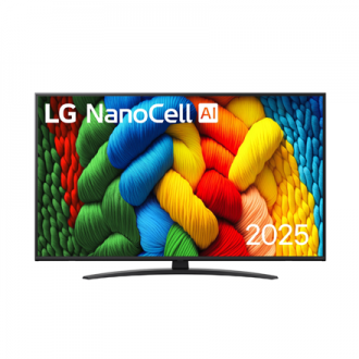 LG 50NANO81A3A | 50 | Smart TV | webOS 25 | UHD | Black LG 50NANO81A3A | 50 | Smart TV | webOS 25 | UHD | Black