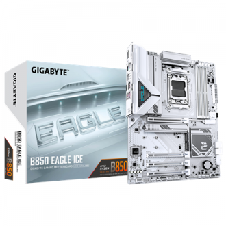 Gigabyte B850 EAGLE ICE | Processor family AMD | Processor socket AM5 | DDR5 | Supported hard disk drive interfaces SATA, M.2 | Gigabyte B850 EAGLE ICE | Processor family AMD | Processor socket AM5 | DDR5 | Supported hard disk drive interfaces SATA, M.2 |