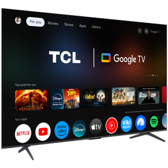 TCL 4K QLED TV | 75T8C | 75 | Smart TV | Google TV | Black TCL 4K QLED TV | 75T8C | 75 | Smart TV | Google TV | Black