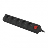 Lanberg Cable Power Strip 3M 5X French Outlets with Switch, Quality-Grade Copper | PS1-05E-0300-BK Lanberg Cable Power Strip 3M 5X French Outlets with Switch, Quality-Grade Copper | PS1-05E-0300-BK