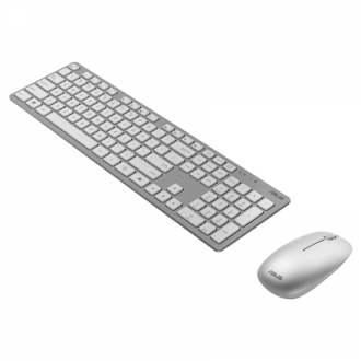 Asus W5000 | Keyboard and Mouse Set | Wireless | Russian | White Asus W5000 | Keyboard and Mouse Set | Wireless | Russian | White