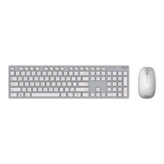 Asus W5000 | Keyboard and Mouse Set | Wireless | Russian | White Asus W5000 | Keyboard and Mouse Set | Wireless | Russian | White