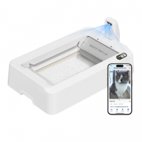 PETKIT Purobot Crystal Duo with Camera Self-Cleaning Cat Litter Box | White PETKIT Purobot Crystal Duo with Camera Self-Cleaning Cat Litter Box | White
