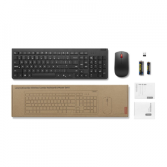 Lenovo Essential Wireless Combo Keyboard & Mouse Gen2 | Keyboard and Mouse Set | Wireless | Mouse included | Lithuanian | Black Lenovo Essential Wireless Combo Keyboard & Mouse Gen2 | Keyboard and Mouse Set | Wireless | Mouse included | Lithuanian | Black