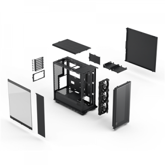 Fractal Design Case | Epoch | Black TG Light Tint | ATX Fractal Design Case | Epoch | Black TG Light Tint | ATX