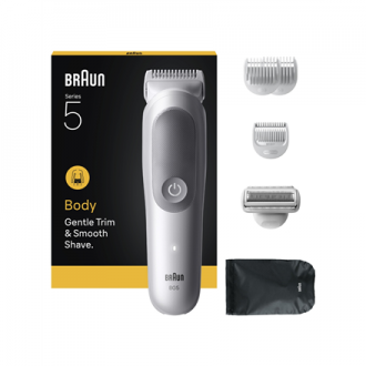 Braun Body Groomer | Series 5 BG5550 | Cordless | Lght Grey Braun Body Groomer | Series 5 BG5550 | Cordless | Lght Grey