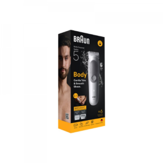 Braun Body Groomer | Series 5 BG5550 | Cordless | Lght Grey Braun Body Groomer | Series 5 BG5550 | Cordless | Lght Grey