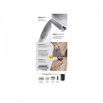 Braun Body Groomer | Series 5 BG5550 | Cordless | Lght Grey Braun Body Groomer | Series 5 BG5550 | Cordless | Lght Grey