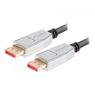 Lanberg DisplayPort M/M Cable 20 PIN V1.4 8K 60HZ | CA-DPDP-20CU-0010-BK | 1 m Lanberg DisplayPort M/M Cable 20 PIN V1.4 8K 60HZ | CA-DPDP-20CU-0010-BK | 1 m