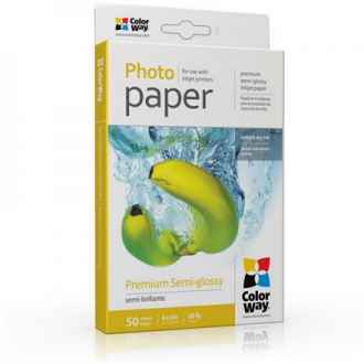 ColorWay Photo Paper, 50 sheets | Premium Semi-Glossy | 255 g/m | 10x15