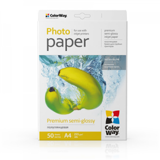 ColorWay Photo Paper, 50 sheets | Premium Semi-Glossy | 255 g/m | A4 ColorWay Photo Paper, 50 sheets | Premium Semi-Glossy | 255 g/m | A4