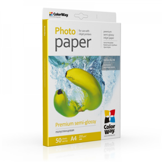 ColorWay Photo Paper, 50 sheets | Premium Semi-Glossy | 255 g/m | A4 ColorWay Photo Paper, 50 sheets | Premium Semi-Glossy | 255 g/m | A4