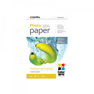 ColorWay Photo Paper, 50 sheets | Premium Semi-Glossy | 255 g/m | A4 ColorWay Photo Paper, 50 sheets | Premium Semi-Glossy | 255 g/m | A4