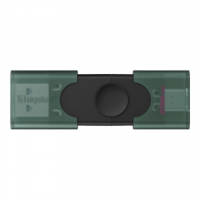 Kingston USB Flash Drive | DataTraveler Duo | 256 GB | USB Type-A and USB Type-C | Black/Green Kingston USB Flash Drive | DataTraveler Duo | 256 GB | USB Type-A and USB Type-C | Black/Green
