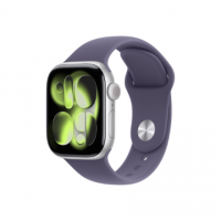 Apple Watch Series 11 GPS + Cellular 42mm Silver Aluminium Case with Purple Fog Sport Band - M/L | Apple Apple Watch Series 11 GPS + Cellular 42mm Silver Aluminium Case with Purple Fog Sport Band - M/L | Apple