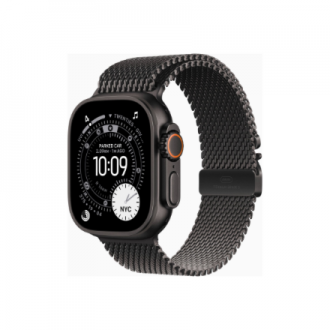 Apple Watch Ultra 3 GPS + Cellular 49mm Black Titanium Case with Black Titanium Milanese Loop - Medium | Apple Apple Watch Ultra 3 GPS + Cellular 49mm Black Titanium Case with Black Titanium Milanese Loop - Medium | Apple