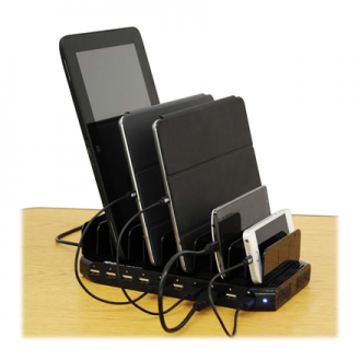 SALE OUT. | Tripp Lite | 10 Port USB Charging Station with Adjustable Storage | U280-010-ST-CEE | UNPACKED, SCRATCHED