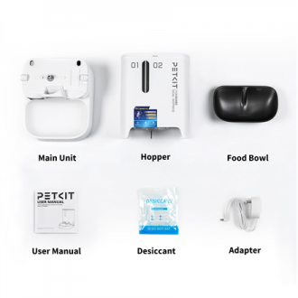 PETKIT YumShare Dual-hopper 2 Automatic Feeder with Camera | Capacity 5 L | Material ABS, 304 stainless steel | White PETKIT YumShare Dual-hopper 2 Automatic Feeder with Camera | Capacity 5 L | Material ABS, 304 stainless steel | White