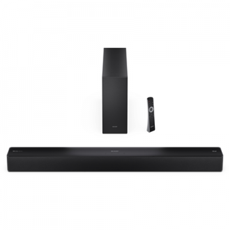 Sharp 2.1 Dolby Atmos/DTS Virtual:X Soundbar with Slim Wireless Subwoofer | HT-SBW310 | 330 W | Bluetooth | Wireless connection 