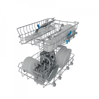 INDESIT Dishwasher | IN2ID10CS80 | Built-in | Width 44.8 cm | Number of place settings 10 | Number of programs 5 | Energy effici INDESIT Dishwasher | IN2ID10CS80 | Built-in | Width 44.8 cm | Number of place settings 10 | Number of programs 5 | Energy effici