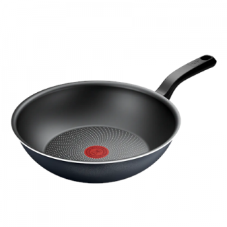 TEFAL Pan | H0561942 | Wok | Diameter 28 cm | Suitable for induction hob | Fixed handle | Black TEFAL Pan | H0561942 | Wok | Diameter 28 cm | Suitable for induction hob | Fixed handle | Black