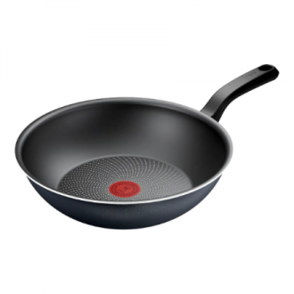 TEFAL Pan | H0561942 | Wok | Diameter 28 cm | Suitable for induction hob | Fixed handle | Black TEFAL Pan | H0561942 | Wok | Diameter 28 cm | Suitable for induction hob | Fixed handle | Black