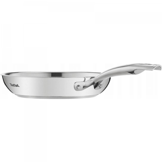 TEFAL Pan | G7320434 Duetto+ | Frying | Diameter 24 cm | Suitable for induction hob | Fixed handle | Black/Silver