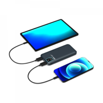 PORT CONNECT | External USB-C battery | 10000 mAh | Blue PORT CONNECT | External USB-C battery | 10000 mAh | Blue