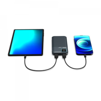 PORT CONNECT | External USB-C battery | 10000 mAh | Blue PORT CONNECT | External USB-C battery | 10000 mAh | Blue