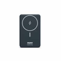 PORT CONNECT | USB-C external battery PD, Wireless Qi2 | 10000 mAh | Blue PORT CONNECT | USB-C external battery PD, Wireless Qi2 | 10000 mAh | Blue