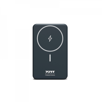 PORT CONNECT | USB-C external battery PD, Wireless Qi2 | 10000 mAh | Blue PORT CONNECT | USB-C external battery PD, Wireless Qi2 | 10000 mAh | Blue