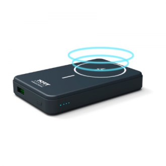 PORT CONNECT | USB-C external battery PD, Wireless Qi2 | 10000 mAh | Blue PORT CONNECT | USB-C external battery PD, Wireless Qi2 | 10000 mAh | Blue