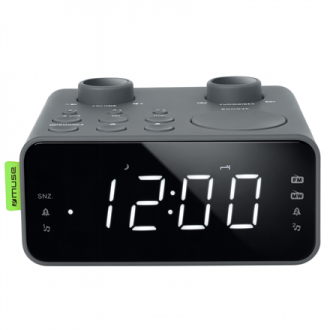 Muse Dual Alarm Clock Radio | M-17 LG | Alarm function | AUX in Muse Dual Alarm Clock Radio | M-17 LG | Alarm function | AUX in